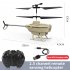 Remote Control Aircraft With Gyroscope 2 5 channel Obstacle Avoidance Helicopter Model Toys For Birtyday Gifts Khaki
