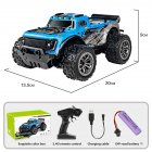 Remote Control Car, Rc Cars Truck High With Charging Cable, Strength Differential, High Capacity Battery, Off-road Tires, 30 Minute Ultra Long Endurance Off-road Vehicle Blue [Light Edition] A battery