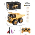 Remote Control Excavator Remote Control Engineering Vehicle Crawler Truck Model Toys For Boys Girls Birthday Xmas Gifts QH26-02D A