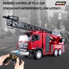 Remote Control Fire Truck 1:18 RC Car Toy With 2.4G Radio Controller USB Charging Cable Fire Truck Toys For Kids Toddlers Boys 1361
