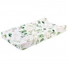 <span style='color:#F7840C'>Removable</span> Washable Changing Pad Cover for Baby <span style='color:#F7840C'>Care</span> Table Printing Cover Green leaf