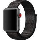 Replacement Sport Nylon Woven Band for Apple <span style='color:#F7840C'>Watch</span> Series 4 40mm/44mm black_44mm