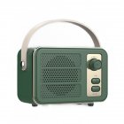 Retro Bluetooth 5.0 Speaker Creative Type-c Rechargeable Portable Wireless Vintage Small Speaker green