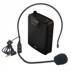 Rolton K300 Portable Voice Amplifier With Belt Clip Headset Microphone Radio Support Fm Tf Mp3 Speaker black