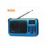 Rolton W405 Digital Mini Mp3 Music Player Portable Fm Radio Speaker Tf Usb Disk Player with Flashlight Blue