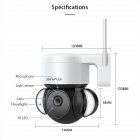 Rotatable Smart Moniter  Camera 5 Million Hd Infrared Light Night Vision Wireless Wifi Security Video Cam For Outdoor Doorway Courtyard 3MP with power supply