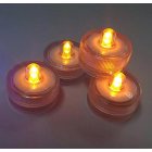 Round LED waterproof candle light (color card packaging)-yellow 12PCS/group
