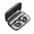 S19 TWS Bluetooth 5.0 <span style='color:#F7840C'>Earphone</span> Bass Surround Earbuds Bone Conduction black
