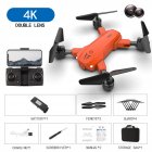 S80  2.4g  Drone Black Orange Drone Toy Orange 4K dual camera switch
