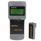 SC8108 Portable Wireless Network Cable Tester Digital Network LAN Phone Cable Tester & Meter with LCD Display RJ45, 5E, 6E Coaxial Cable Tool SC8108
