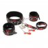 Sexy Exotic Apparel PU Leather Collar Nipple Clamps Handcuffs Sex Bondage Sexy Products Exotic Accessories nipple clip collar handcuffs