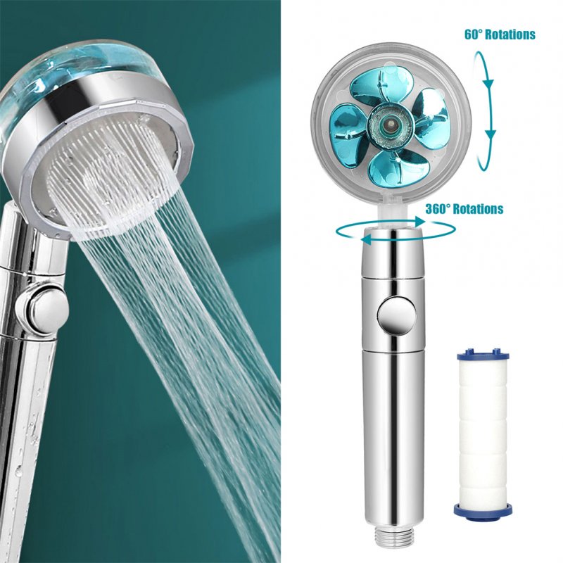 Shower Head Multi-color Water Saving Flow Detachable 360 Rotating