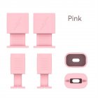 Silicone Case Charger Data Cable Organizer Protective Cover Compatible For Ios 20w Usb / 18w Power Adapter Charger pink