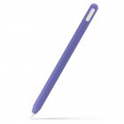 Silicone Case Compatible For Ipencil 2nd Generation Anti-lost Anti-scratch Protective Cover Sleeve Pencil Cap Lavender Gray