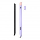 Silicone Case Contrast Color Anti-scratch Pen Protective Cover Compatible For Galaxy Tab S-pen Pro Stylus Lavender purple