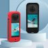 Silicone Case Lens Protector Body Drop resistant Shell Accessories Compatible For Insta360 X3 Panoramic Camera red