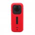 Silicone Case Lens Protector Body Drop resistant Shell Accessories Compatible For Insta360 X3 Panoramic Camera red