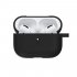 Silicone Case for AirPods Pro Wireless Bluetooth Headphones Storage Protective Cover with Hook for Outdoor Travel black