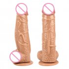 Silicone Dildos Penis Oversized Simulation Fake Penis Erotic Sex Toys Adult Supplies With Strong Suction Cup brown