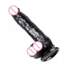 Silicone Dildos Penis Waterproof Soft Flexible Female Simulation Masturbator Erotic Sex Toys Adult Supplies black