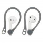 Silicone Ear Hook With Holder Strap Ergonomics Sports Anti-lost Ear Hook For Airpods gray