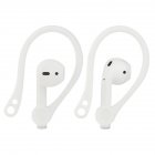 Silicone Ear Hook With Holder Strap Ergonomics Sports Anti-lost Ear Hook For Airpods white