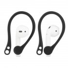 Silicone Ear Hook With Holder Strap Ergonomics Sports Anti-lost Ear Hook For Airpods black