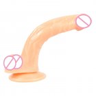 Silicone Female Masturbator Dildos Penis Soft Flexible Fake Penis Couple Sex Toys With Strong Suction Cup large flesh color