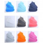 Silicone Shoe Cover Reusable Waterproof Outdoor Camping Slip-resistant Rubber Rain Boot Overshoes Girl powder_L
