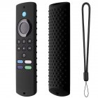 Silicone Sleeve Remote Control Anti-drop Dust-proof Protective Cover Compatible For Fire Tv Stick Lite 2021/2020 black