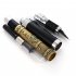 Silver Carve Ring Copper Fountain Pen with Push in Style Ink Converter