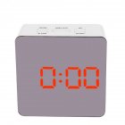 Simple Home Multi-Function LED Digital Alarm Clock PVC Rectangular Light TS-S70-R
