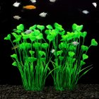 Simulate Plants Artificial Aquarium Plants for Fish Bowl Decoration  Green