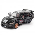 Simulation 1:24 Gt500 Alloy Car  Mode  Ornaments High Speed Miniature Model With Sound Light Model Electric Toy Car Gift For Kids black