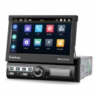 1 Din 7 Inch Car Multimedia Player Carplay Retractable Bluetooth