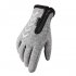 Ski Gloves Anti Slip Winter half finger full  finger Windproof Gloves Cycling Fluff Warm Gloves For Touchscreen Long finger gray M