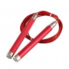 Skipping Rope Alluminum Alloy Handle High Speed Jump Rope For Women Men MMA Boxing Fitness Skip Workout Training red