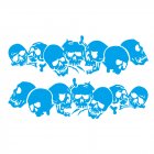 Skulls Bones Pattern Car Truck Vinyl Side Body Graphics Stickers Scratch Decal blue