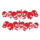Skulls Bones Pattern Car Truck Vinyl Side Body Graphics Stickers Scratch Decal red