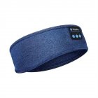 Sleep Eye Mask Headphones Wireless Bluetooth-compatible Music Sports Call Headset Breathable Yoga Headband Blue