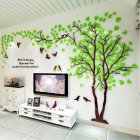 Small Lovers Tree 3D <span style='color:#F7840C'>Wall</span> Sticker Artistical <span style='color:#F7840C'>Wall</span> Stickers for Family Living Room Bedroom <span style='color:#F7840C'>Wall</span> <span style='color:#F7840C'>Decoration</span> Right version