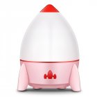 Small Rocket Projection Lamp Dream Starry Sky Rotating Romantic Atmosphere Lamp Dream USB Charging Night Light Novelty Charging pink_Rechargeable