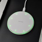 Smart Quick Wireless Charger for iPhone 8/X Samsung Huawei <span style='color:#F7840C'>Xiaomi</span> Dedicated Wireless Charging Mobile Phone Fast Charger white