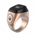 Smart Ring For Muslims Tally Tasbeeh Counter Metal 5 Prayer Time Reminder Bluetooth compatible Ip68 Waterproof Rings silver