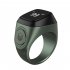 Smart Ring For Muslims Tally Tasbeeh Counter Metal 5 Prayer Time Reminder Bluetooth compatible Ip68 Waterproof Rings green