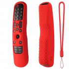 Smart Tv Remote Control Protective Cover Shock Resistant Silicone Case Compatible For 2021 Lg Mr21ga Lg Mr 21gc red suit