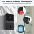 Smart Wireless Wifi Doorbell Built In Microphone Speaker 110 Degree Wide angle Intercom Video Camera Black