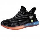 Sneakers For Men Breathable Mesh Running Shoes Anti-slip Wear-resistant Rubber Soles Sport Shoes For Running Fitness black 41