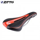 Soft Bicycle Bike Saddle Cushion Seat Cover Pad Hollow Seat Cushion Black red_One size