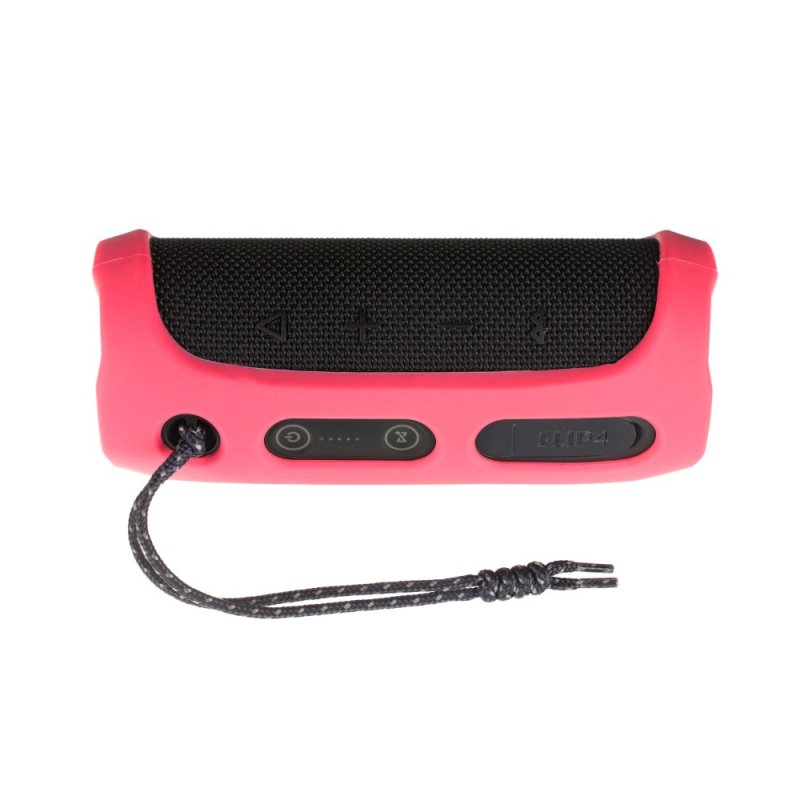 Soft Silicone Case Shockproof Waterproof Protective Sleeve for JBL Flip4 Bluetooth Speaker Rose red